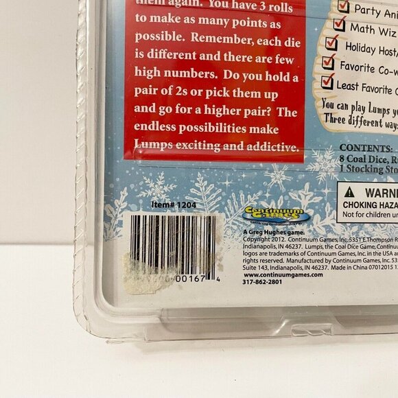 Lumps Coal Dice Game Family Party Travel Zip Stocking 8 Dice - Picture 7 of 15